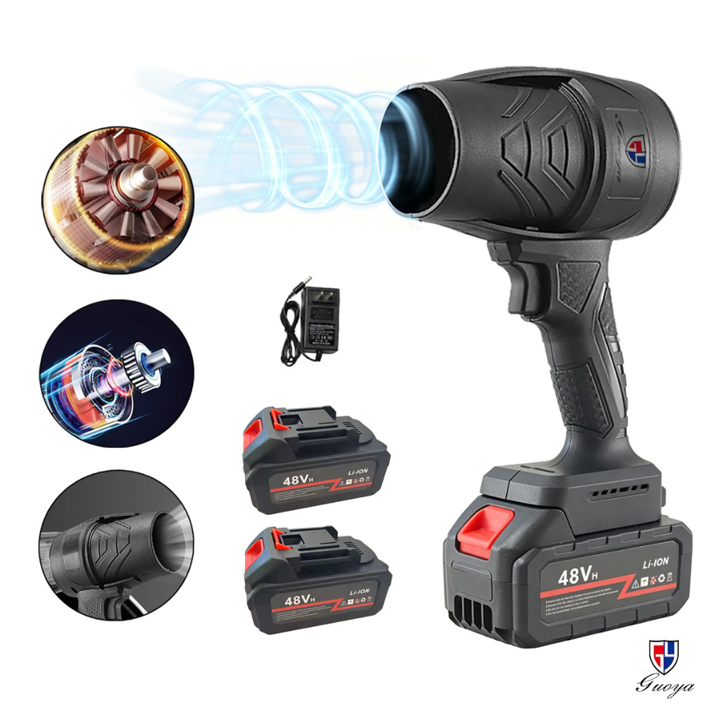 Soprador Turbo 800W Portátil Recarregável 48v Potente Soprador De Folhas Limpeza Geral