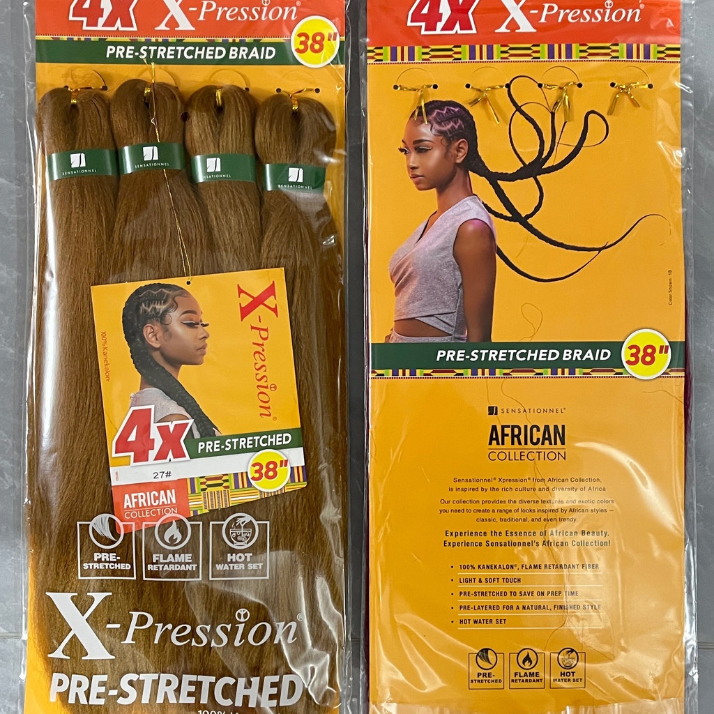 Cabelo french curl cache afro Peruca cacheada afro Pontas onduladas trança curl EZ4X XPRESSION 250g 127cm Kanekalon Cham