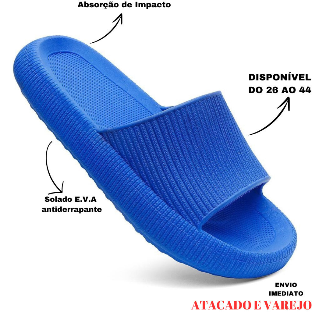 Chinelo Nuvem Barato Masculino Feminino Anatómico Alto Conforto Leveza Antiderrapante Pronta Entrega