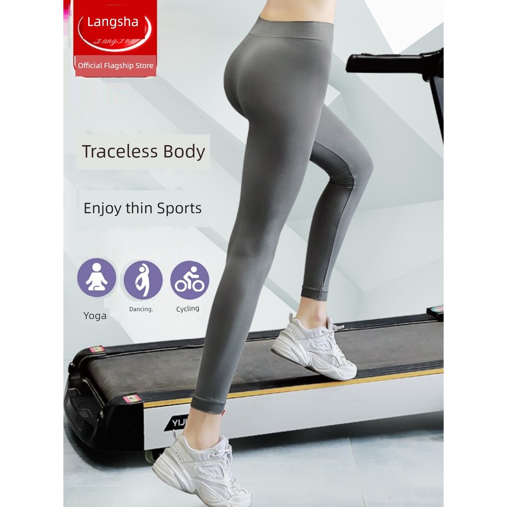 Legging Cintura Alta Legging Fitness Academia Legging Push Up Levanta Bumbum Langsha 2 peças Yoga esportes Leggings femi