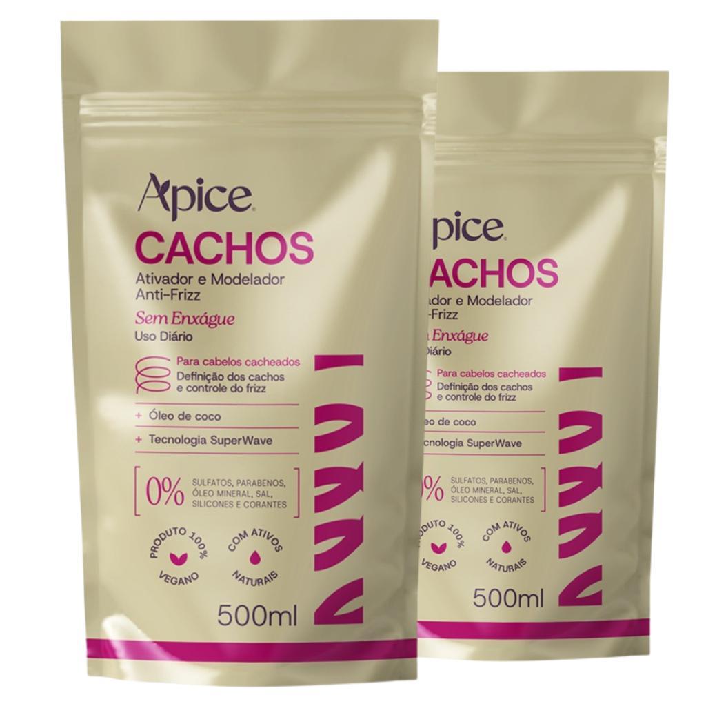 Kit Apice Duo Refil Ativador Cachos Nutritivo 500ml