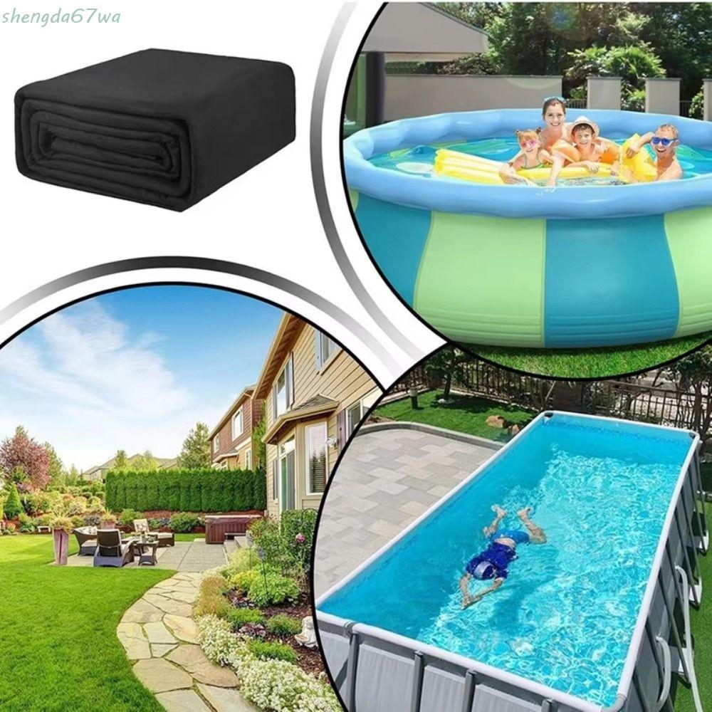Almofada De Forro De Piscina SHENGDA , Resistente A Punção De Feltro Fino De Formato Redondo Durável De Camada Protetora