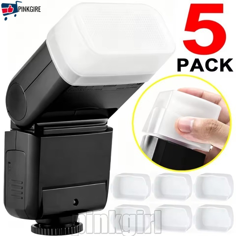 [Rdy Stk] 1/3/5 Unidades Máscara De Luz De Flash Para Fotografia-Ferramenta Fotográfica-Capa Difusora Portátil Flexível 
