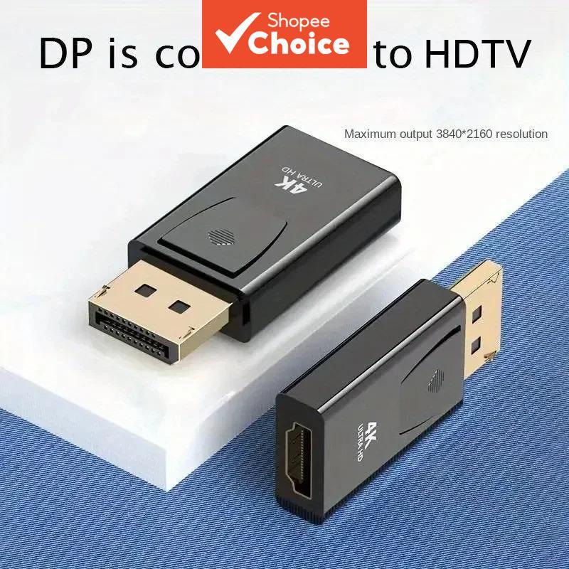 Adaptador DisplayPort para HDMI 4K DP Macho para HDMI Fêmea Conversor para PC TV Pro Adaptador 4K Elite Pro
