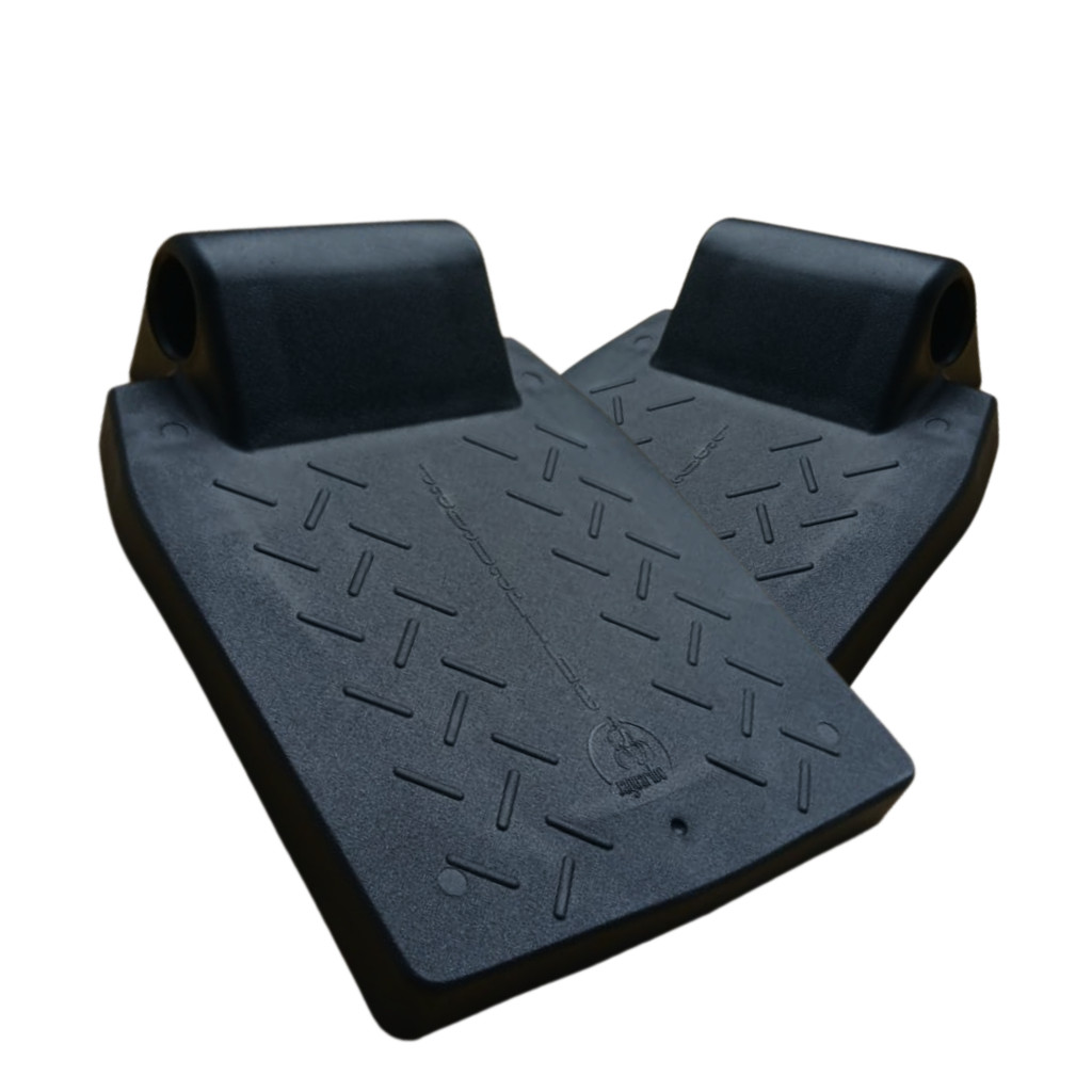 Apoio de Pé Pedal Lateral para Cadeira de Rodas Jaguaribe KIT (PAR)