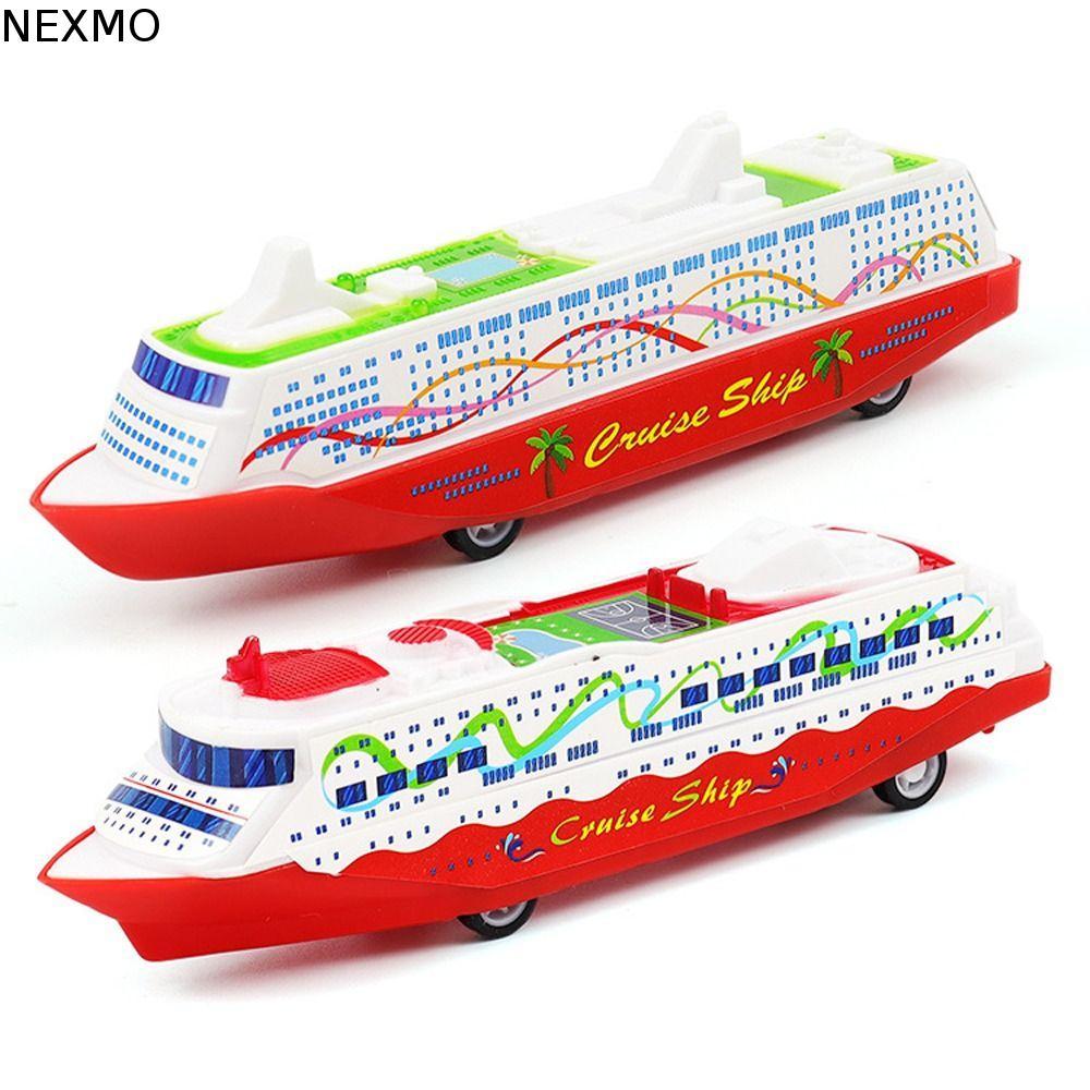 Navio A Vapor Deslizante NEXMO , Modelo De Coleção Barco De Cruzeiro De Brinquedo , Veículo De Plástico , Retrátil
