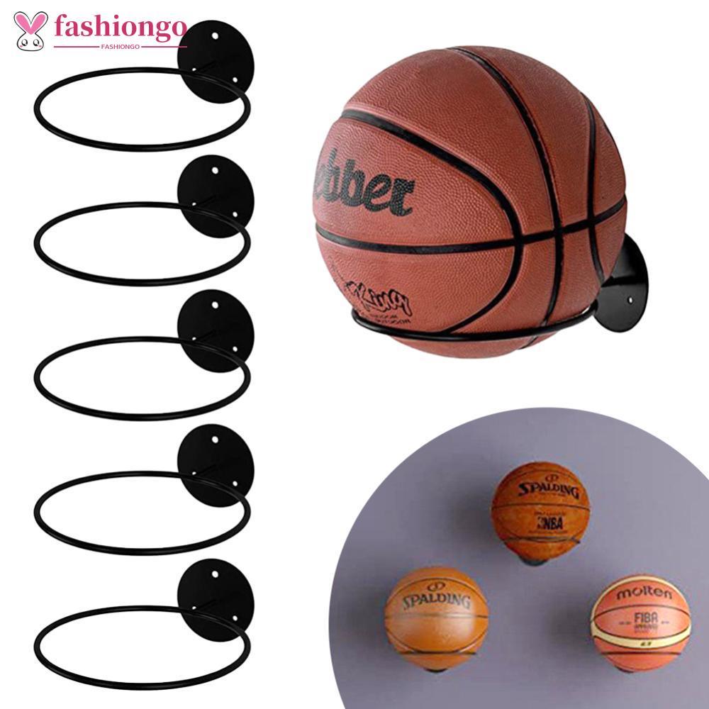 FASHIONGO 1PC Fixado Na Parede Basquete E Futebol Expositor Engrossado Ferro Multi-Bola Rack De Armazenamento Parafuso S