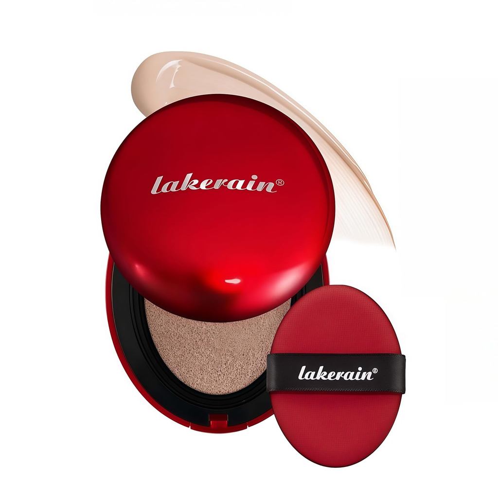 Base de Maquiagem Cushion – Acabamento Matte Aveludado Hidratante, BB Cream Coreano Compacto à Prova d'Água de Longa Dur