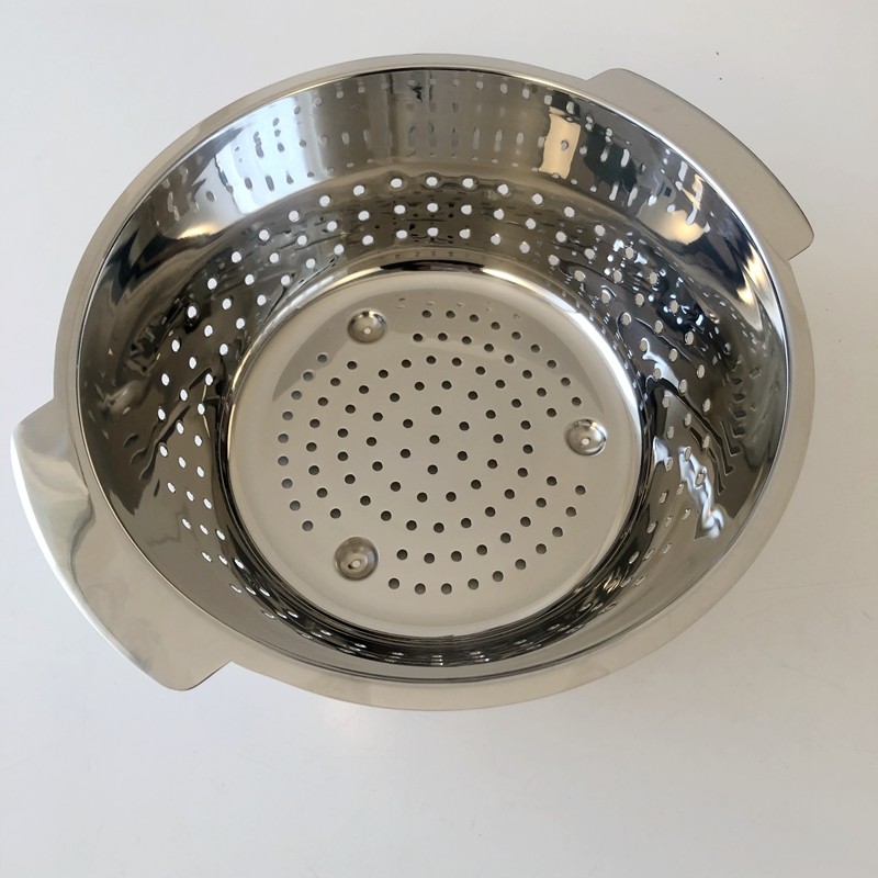Bacia de filtro de água de aço inoxidável 304 de alta qualidade Cesta de frutas para lavagem de vegetais Bacia de drenag