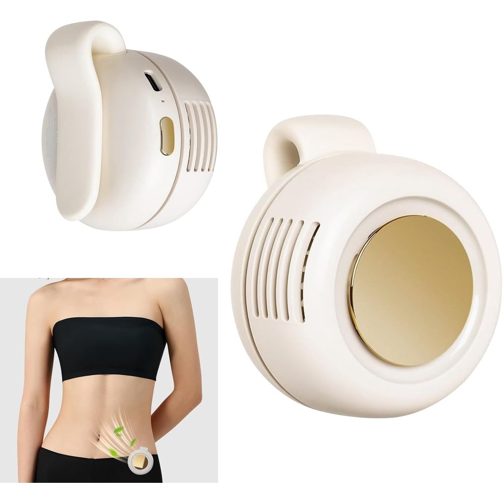 Ventilador Elétrico Portátil Silencioso Mini Sem Hélices, Ventilador de Clipe para Camisa e Cintura, Novo Ventilador Min