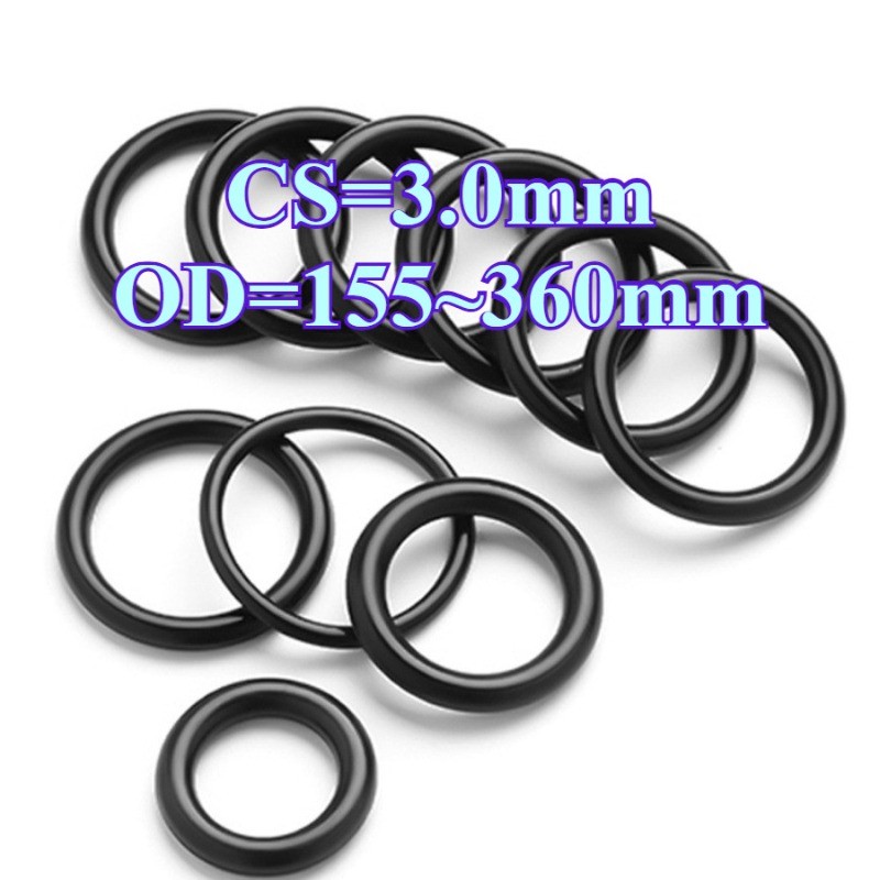 Anel CS3.0mmO OD155-360mm O Preto De Vedação Resistente A Óleo E À Corrosão GHA