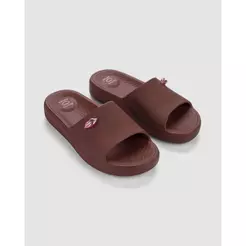 Chinelo Slide Feminino Ipanema Pluma Boca Rosa