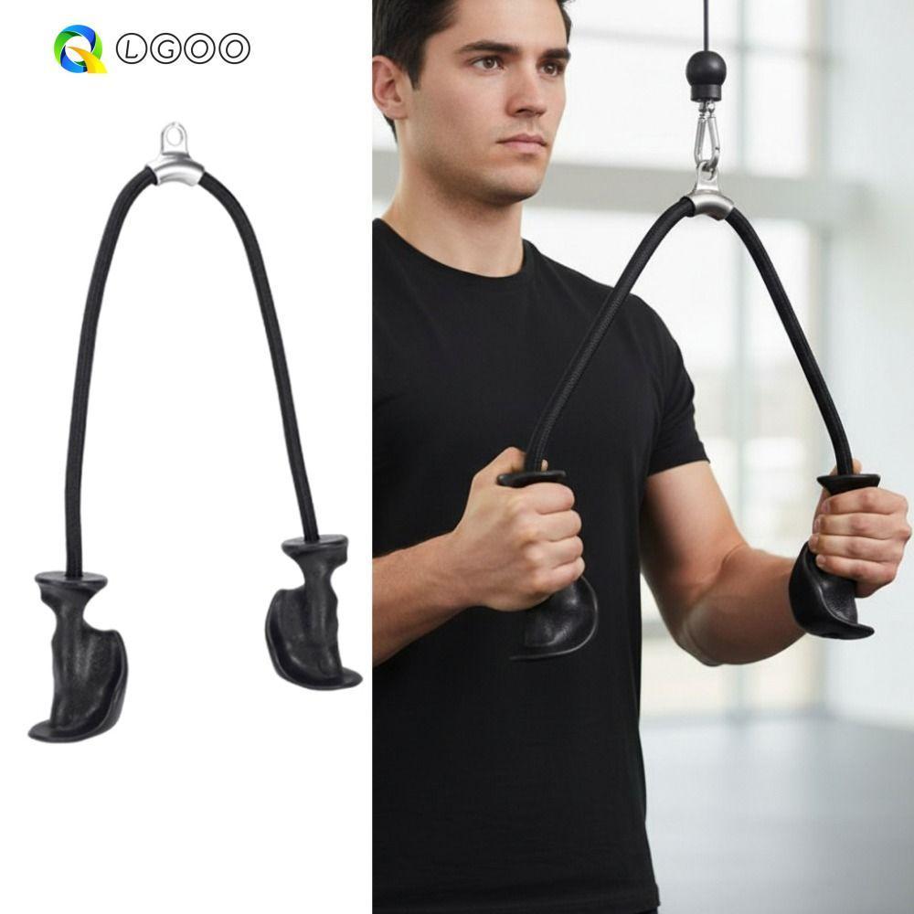 Corda De Tríceps LGOO , Tração Fitness Com Alça Dupla Resistente De Pórtico Antiderrapante Ergonômico