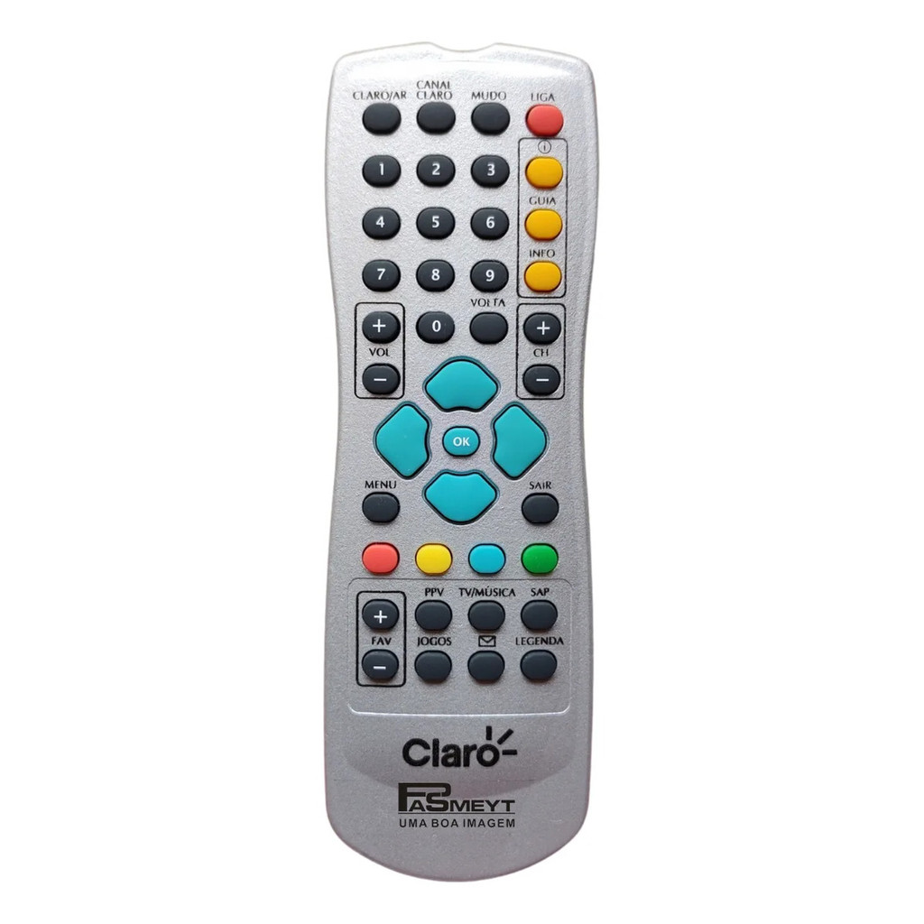 Controle Remoto Receptor Claro Hd Via Satélite Original.