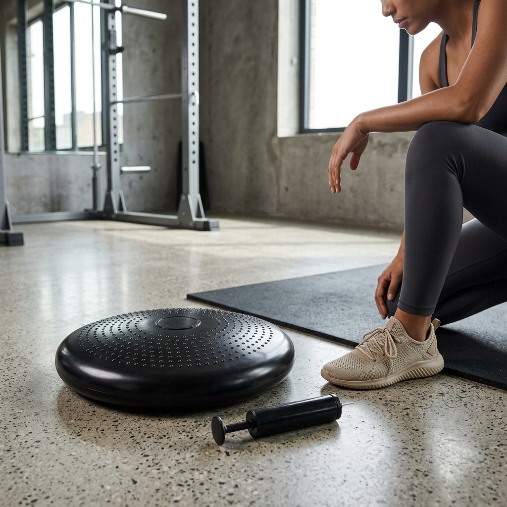 Disco Balanceamento Hammer 33cm Inflável Exercícios de Equilíbrio Coordenação Motora Com Bomba