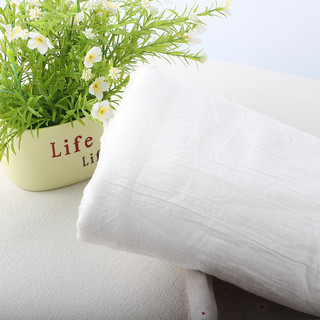 Tecido de algodão tecido texturizado branco, adequado para a pele, confortável, respirável, absorvente de suor, forro de