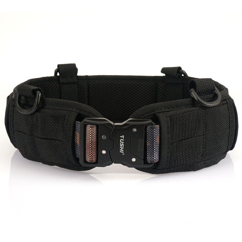 Cinto De Combate MOLLE Laser Fivela De Metal De Liberação Rápida Para Homens Dois Em Um Tático Caminhadas Wargame Campin