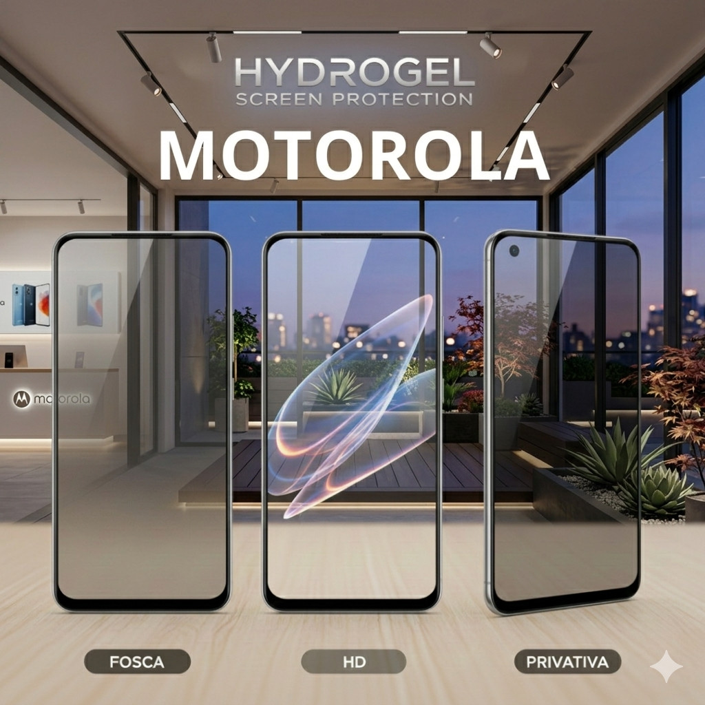 Película Protetor Tela Nano Gel Motorola Edge 70 60 Pro Razr G17 G86 G77 Fosco H