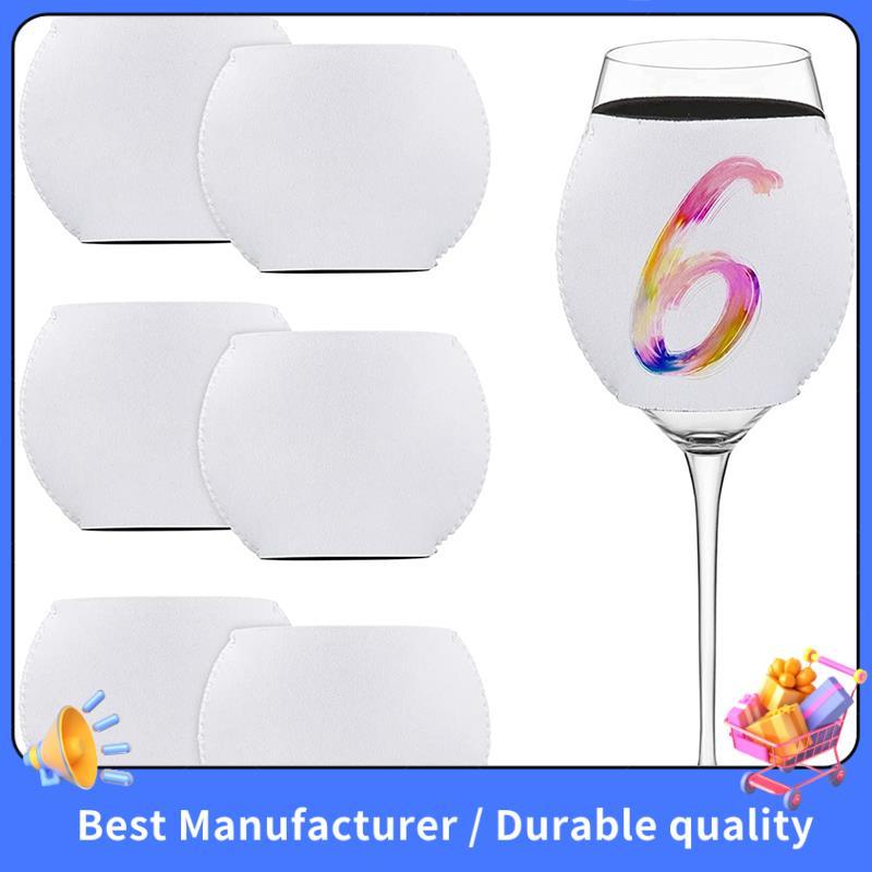 Sublimação Em Branco Manga De Vidro De Vinho Neoprene Capa Isolante Para Suprimentos De Ornamentos De