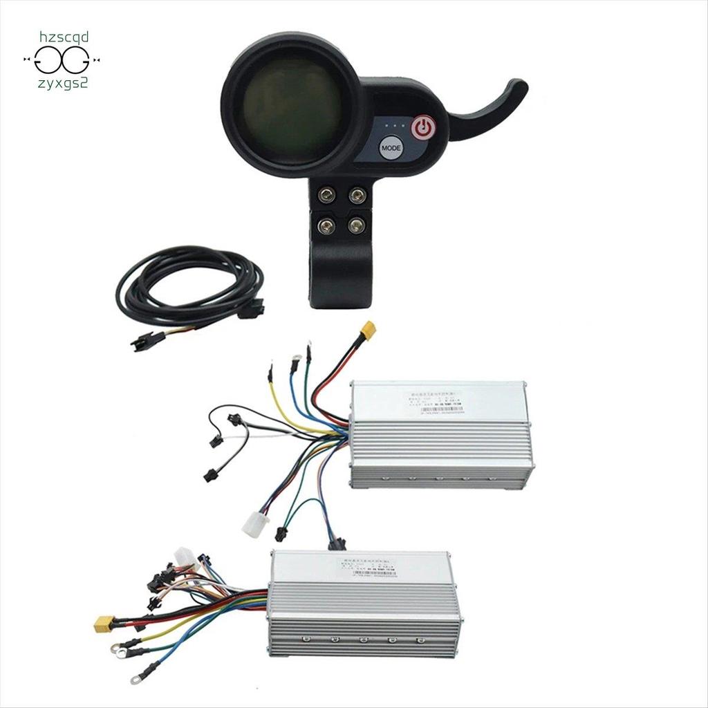 60V 50A Controlador Sem Escova Motor Duplo + 36V-60V Display LCD Painel Para Scooter Elétrico E Bicicleta Peças Acessóri