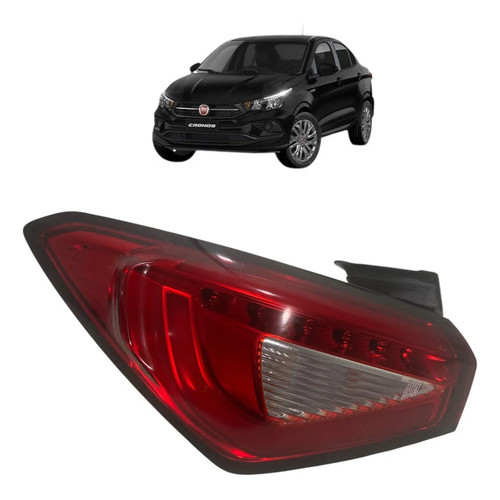 Lanterna Esquerda  Led  Fiat Cronos 2020  14717041 Esquerdo/motorista Vermelho