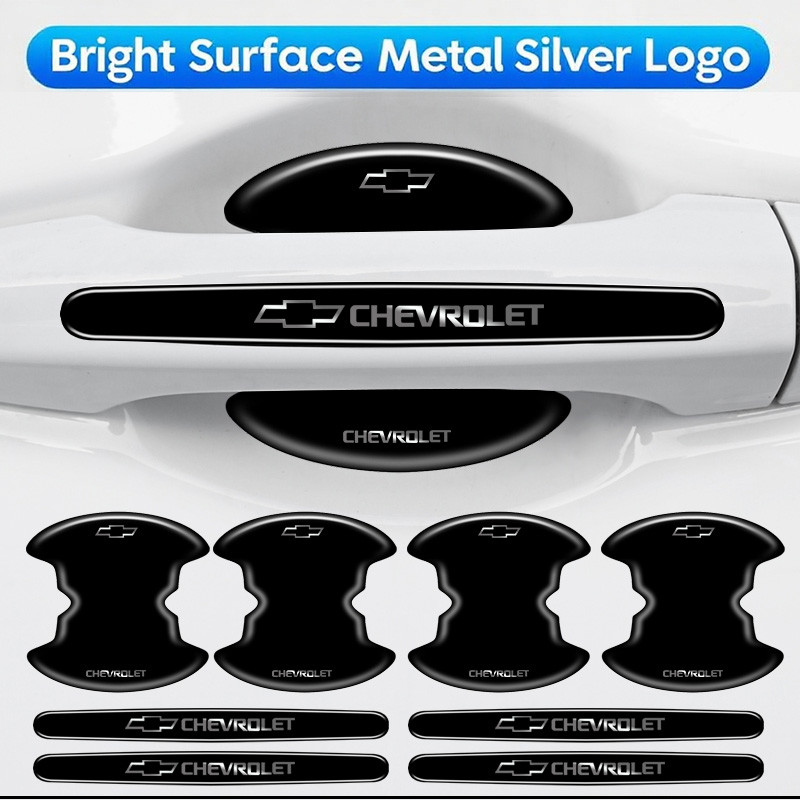 Porta Do Carro Tigela Alça Protetor Filme Adesivo Acessórios Para Chevrolet Cruze Sonic Silverado Trax Camaro Captiva Eq