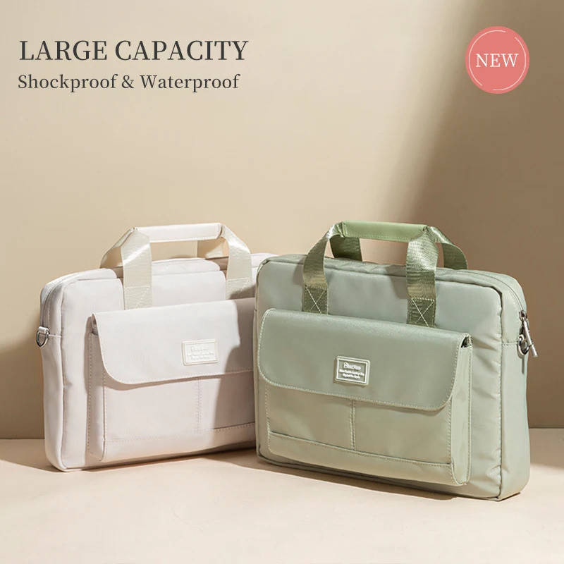 Bolsa De Ombro Para Laptop , Maleta De Computador Feminina Transporte 13 14 15.6 Polegadas Macbook Pro 16 M4 Air 15 M3 H