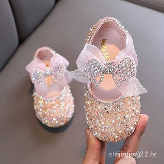 Sapatos de Princesa Elegantes e Confortáveis para Meninas, Ideais para Aniversários e Dança 3QE4