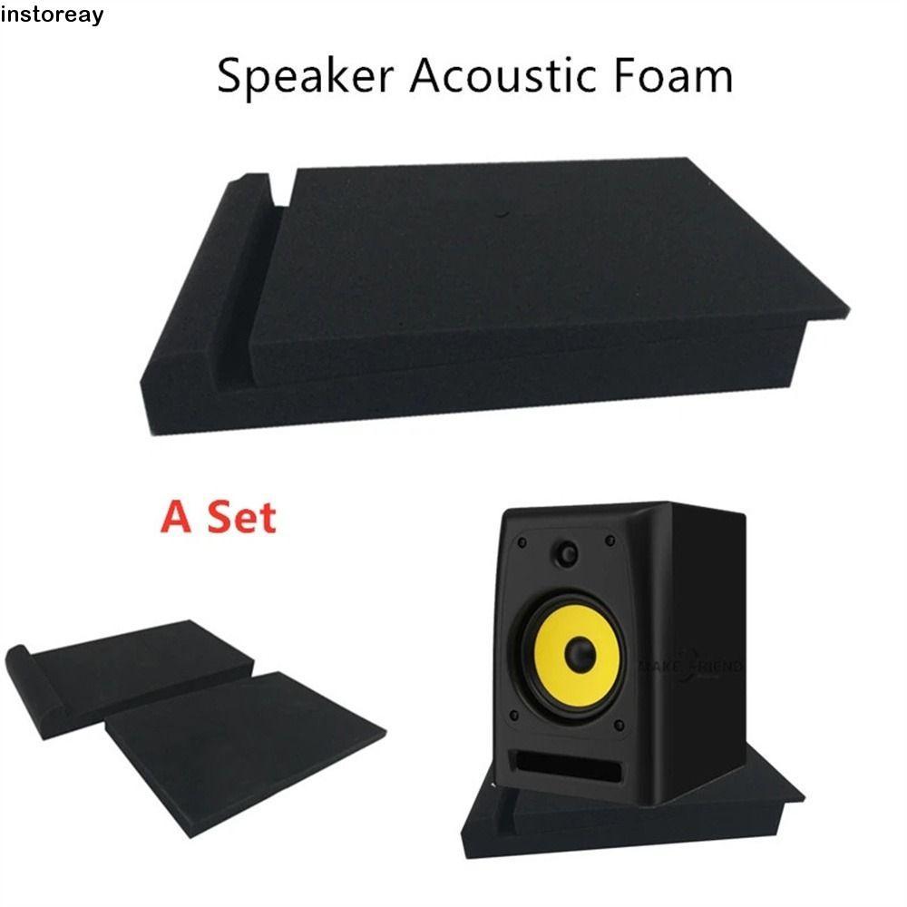 INSTOREAY Almofadas De Isolamento De Alto-Falantes , Anti-Choque , 1 Conjunto De Painéis Som , Espuma Acústica Falante