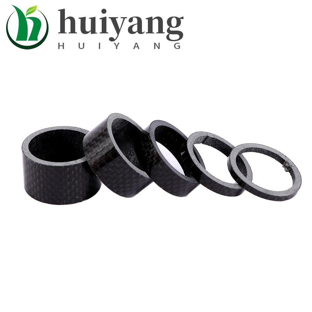 HUIYANG Espaçador 28.6mm Haste Da Bicicleta De Fibra Carbono Fone De Ouvido Garfo Dianteiro Lidar Com Barra Espaçamento