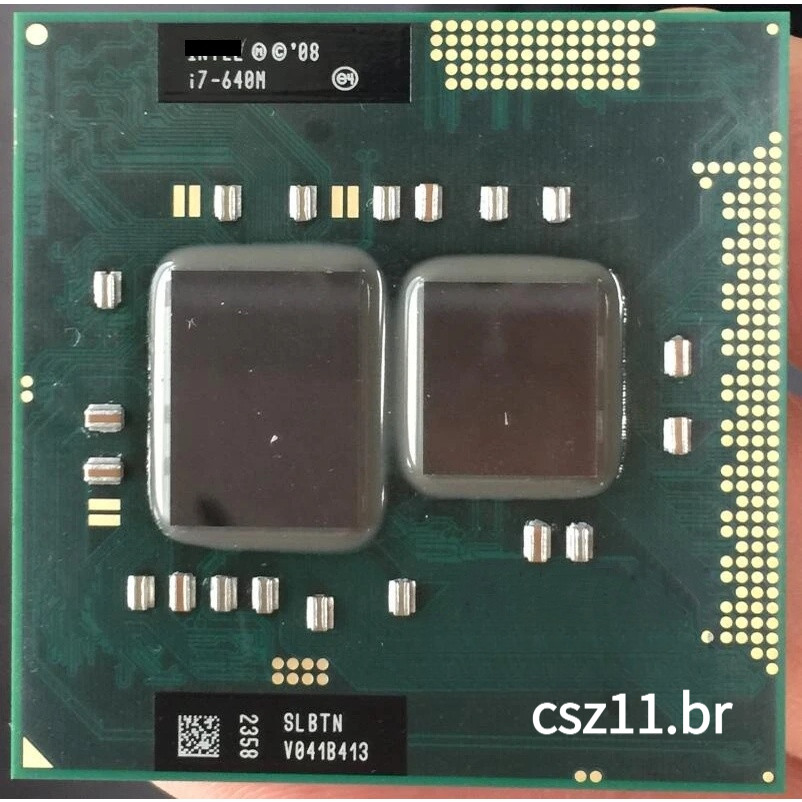 Processador Core i7-640M 4M Cache 2.8GHz 3.46GHz SLBTN TDP 35W PGA988 Laptop CPU Compatível HM55 HM57 QM57