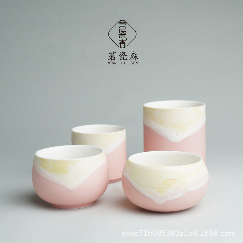2026 novo estilo 2026 cerâmica fosca copo de cera pote de cera aromaterapia estilo creme ornamentos de alta qualidade co