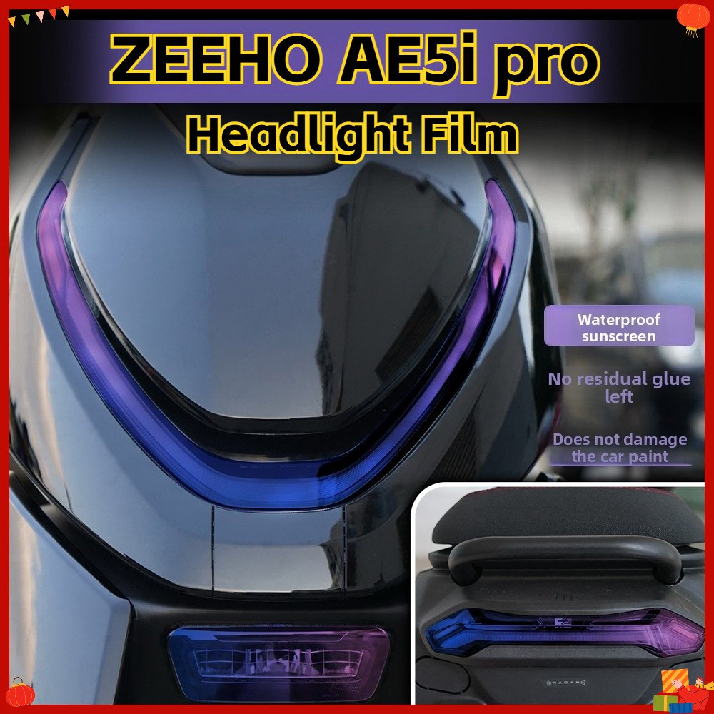 Película Protetora De Farol Transparente Para 2024-2025 ZEEHO AE5I PRO , Peças De Mod De Motocicleta Antiarranhões À Pro