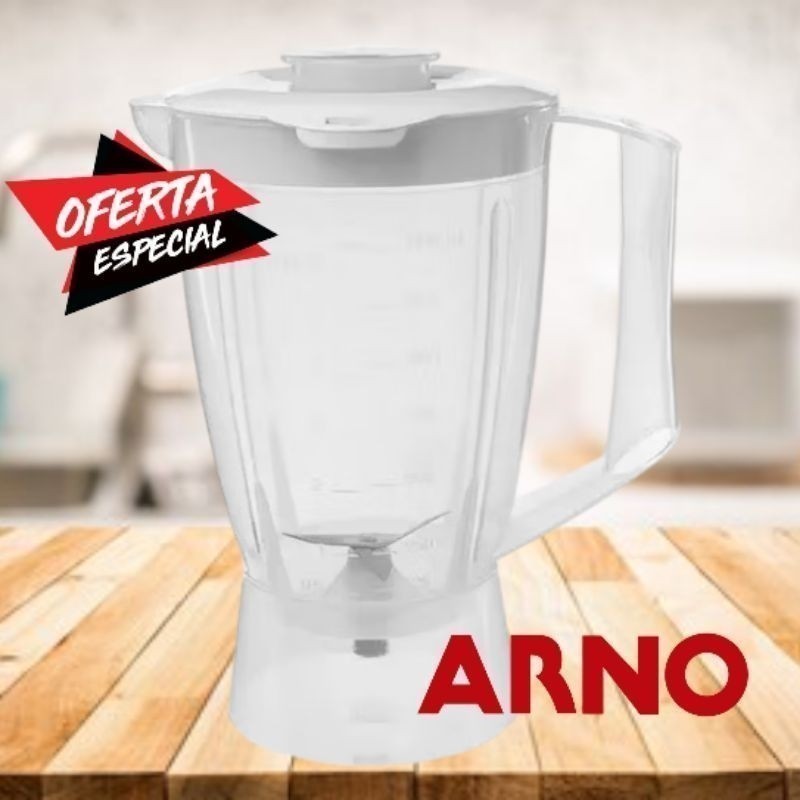 Copo Liquidificador Arno OptiMix Jarra Translúcida Tampa Branca Compatível Alta Qualidade Envio Rápido