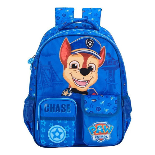 Mochila Escolar 16 Patrulha Canina Se Chase Xeryus Azul Patrulha Canina - Azul - Patrulha Canina