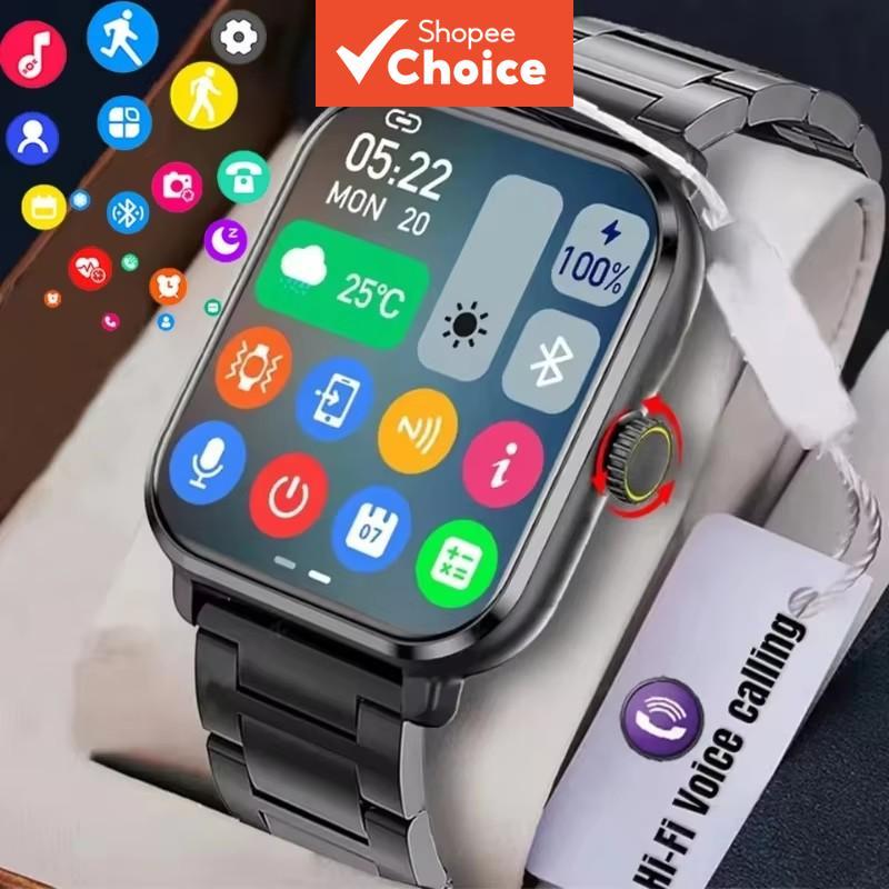 Novo Relógio Inteligente Unissex 2,01 Polegadas HD Tela Sensível ao Toque Completa Esportivo e Fitness Chamada Bluetooth