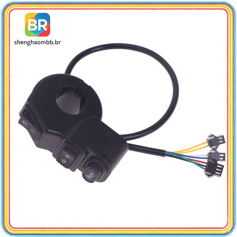 Interruptor De Motocicleta 3 Em 1 , Farol Quádruplo , Buzina , Botão Liga/Desliga Para Bicicleta , Scooter , Veículo Elé