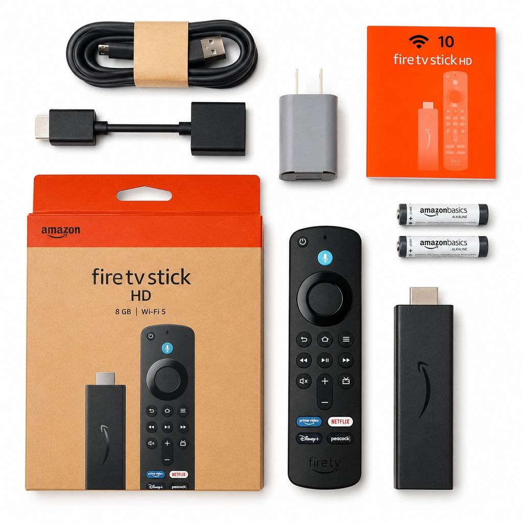 Amazon Fire TV Stick HD Original Alexa Controle de Voz Full HD Smart TV Netflix YouTube Disney+ Prime Video Streaming