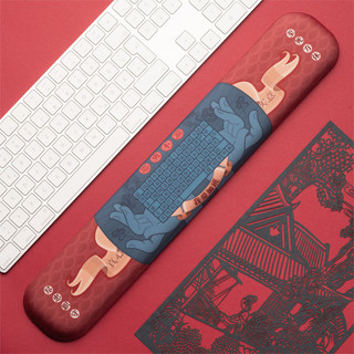 FTTOT estilo chinês cem nome da família espuma de memória teclado resto Silicone pulso mouse pad escritório pulso mouse 