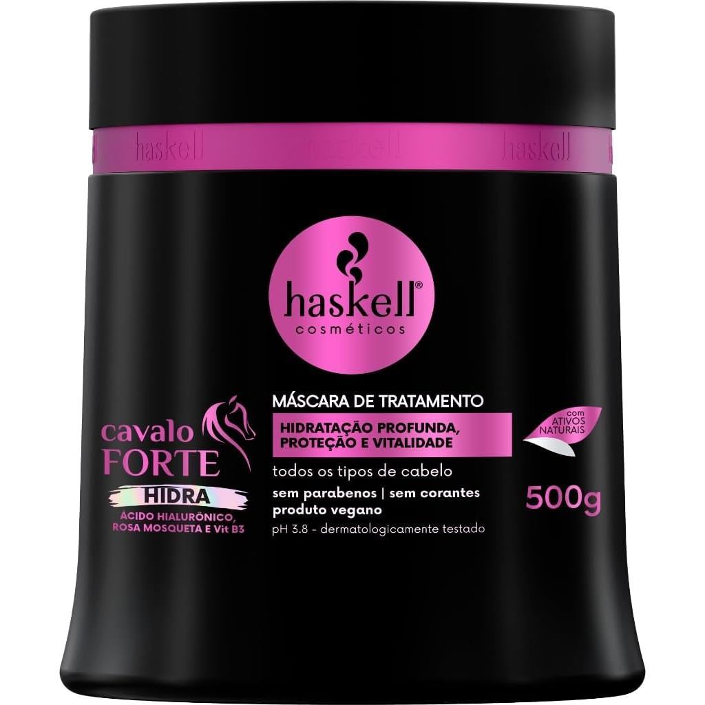 Haskell Máscara Cavalo Forte Hidra 500g Hidratação Tratamento Capilar