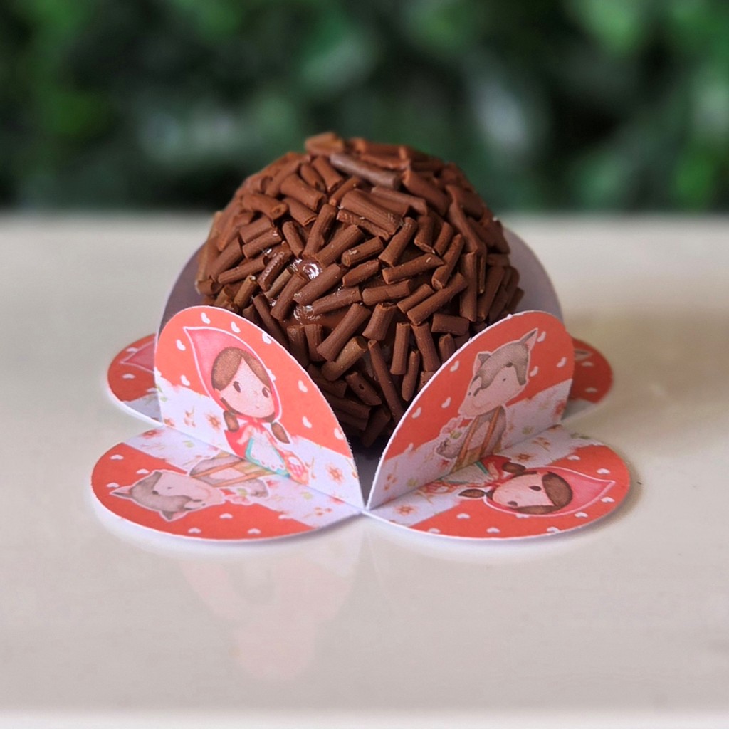 100 Forminhas para doces de 3cm CHAPEUZINHO VERMELHO festa infantil lembrancinha de aniversario decoração personalizados