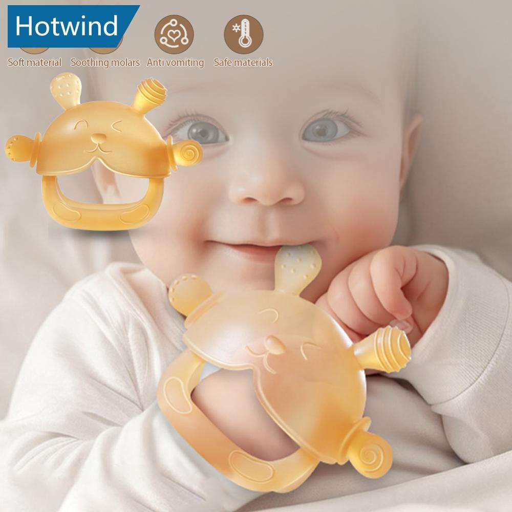 HW Silicone Mordedor Criança Mastigar Brinquedos Sensoriais Anti Gota Pulso Mão Bebê Dentição Mitten Grau Alimentício Ca