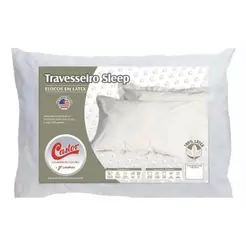 Travesseiro Látex Sleep Flocos p/Fronha 50x70 (65x45x15) - Castor
