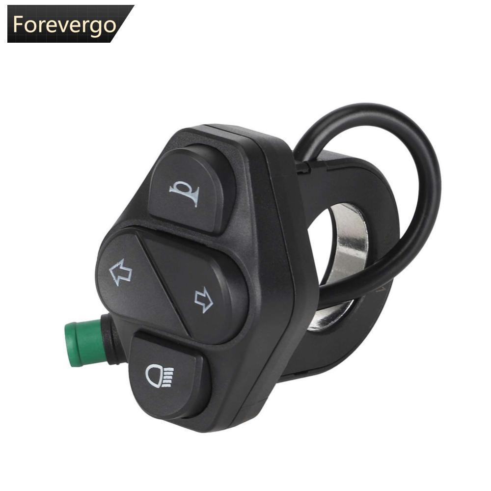 FOREVERGO Interruptor De Sinal De Volta De 5 Pinos , Botão Mestre Do Farol Com Buzina , Controle Indicador Esquerdo E Di