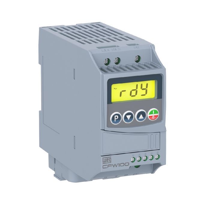 Inversor 0,5CV 220V 2,6A de Frequência Weg CFW100 Monofásico