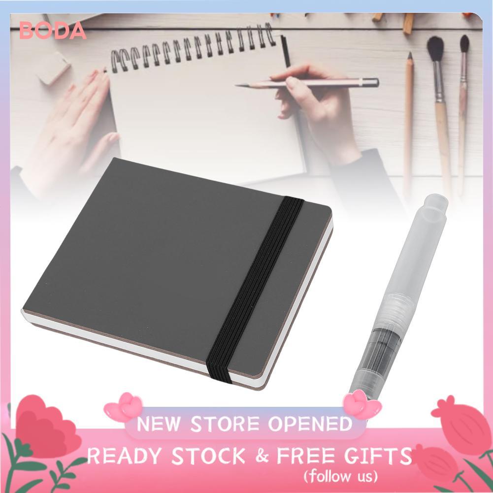 Bodas Bodas Zerodis Blank Journal Notebook Sketch Book 3,94 x 3,15 pol. 26 páginas Capa dura Couro PU Pequeno bolso
