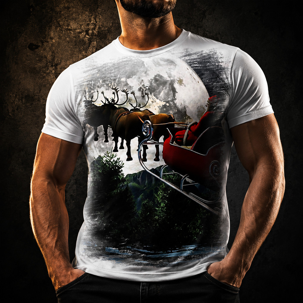 Camisa Camiseta Natal Feliz Arvore Papai Noel Paz 03