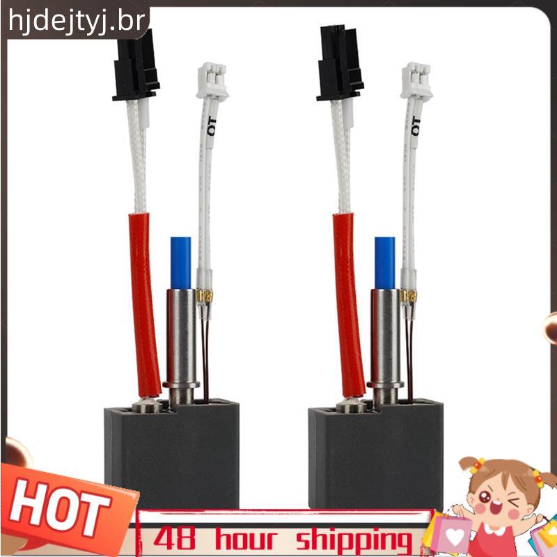 2 Conjuntos De Kit De Extremidade Quente Para KP3S V1 24V 60W 0.4mm Bico De Latão Termistor Aquecedor Garganta Hotend