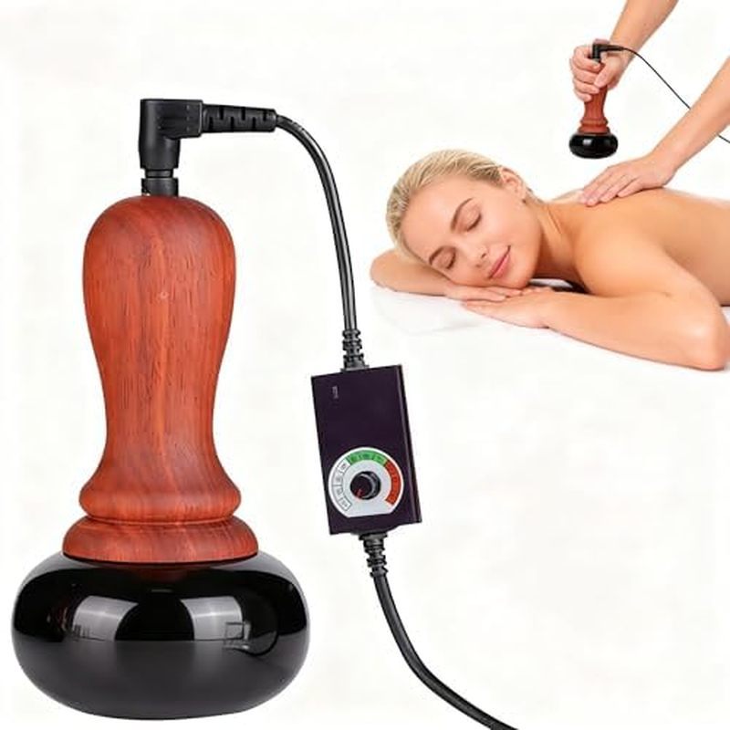 Pedras Quentes Para Massagem , Massageador Corporal Elétrico Com Ajuste De Temperatura De Raspagem Gua Sha De Pedra Bian