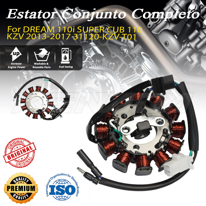 Estator Bobina Magneto Para DREAM 110i SUPER CUB 110 KZV 2013-2017 Código 31120-KZV-T01